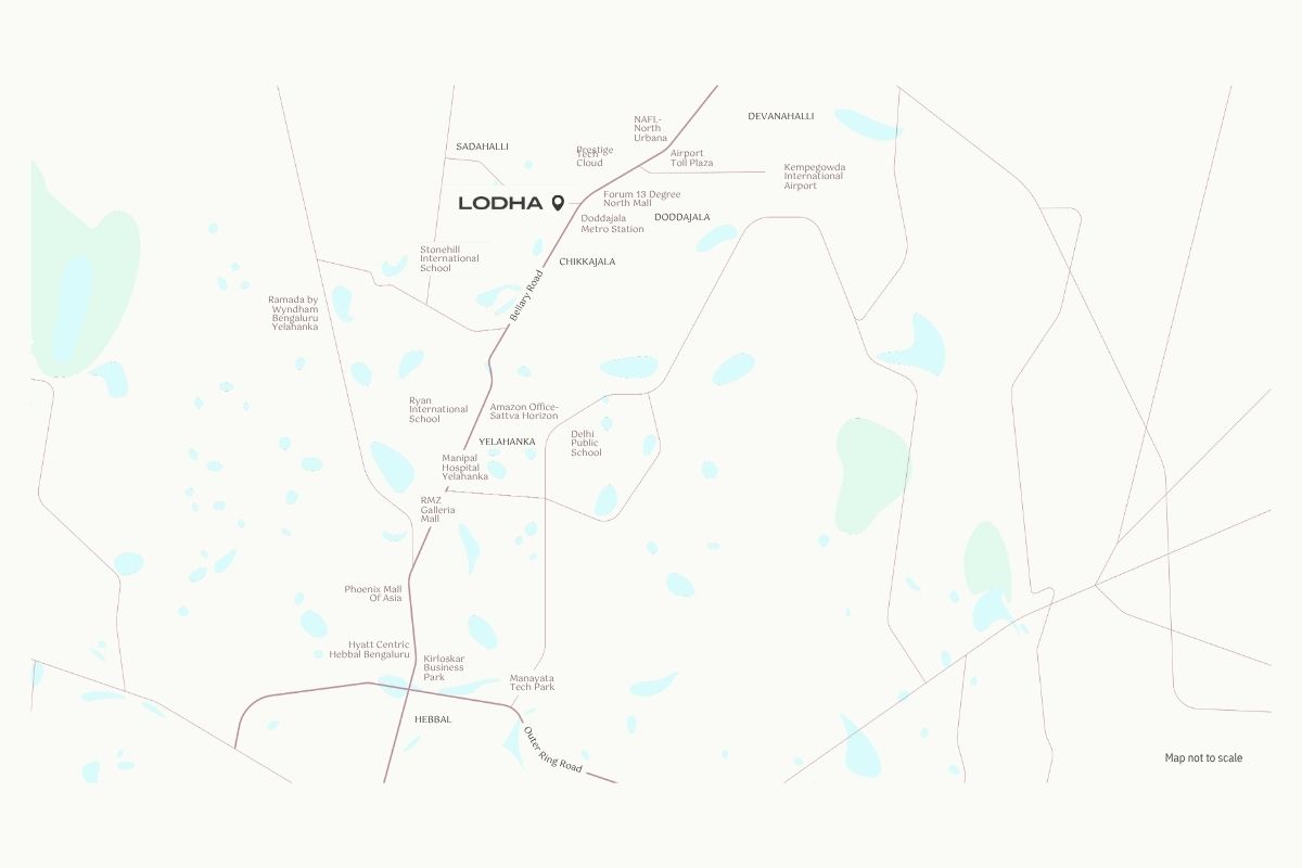 Lodha Sadahalli Location Map — Sadahalli, North Bengaluru